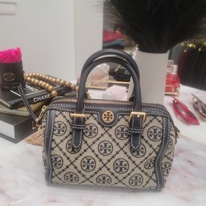 Tory Burch Mini T Monogram Barrel Bag